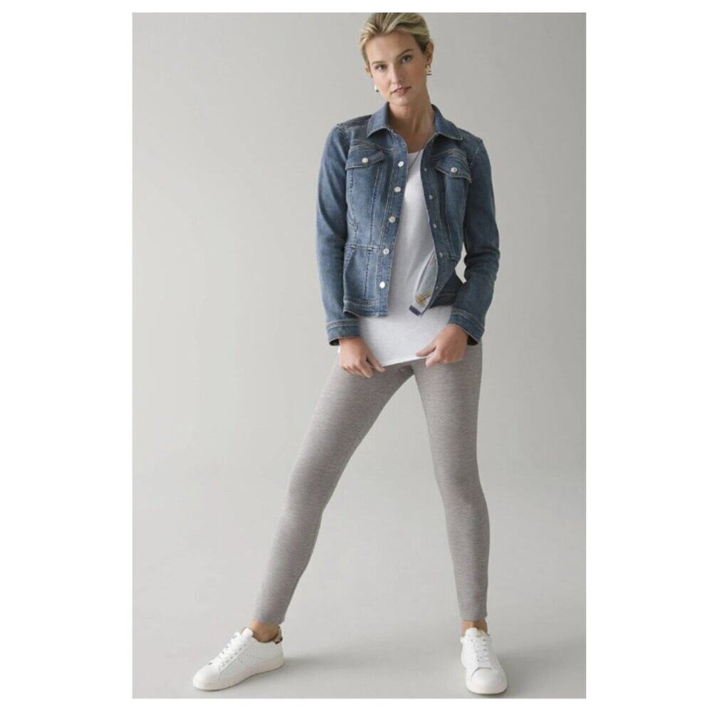White House Black Market WKND Relaxed Legging Heather Grey Size 12